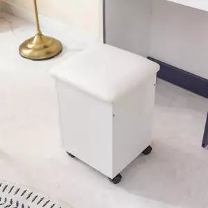이동식의자 의자 수납의자 수납 2colors 화장대스툴 화장대 화장대의자