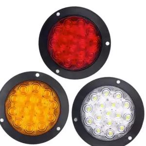 (올핀)12-24V 겸용 LED 테일램프 화물차 트럭 후미등 후진등 볼트고정형 원형 교체형