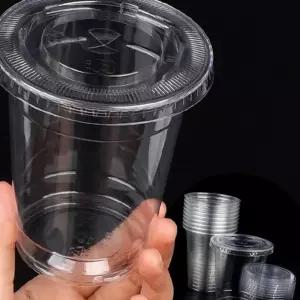 (다올)테이크아웃 PET 컵 350ml 10P 일회용 아이스 디저트