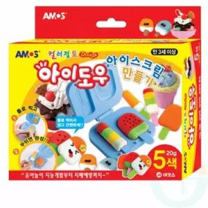 점토 아이스크림 만들기(5색) 치매예방놀이 아기촉감놀이 노인프로그램 창의력교구