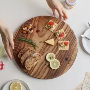 원목도마 보스퀘 플레이팅 원형 도마 30cm 33cm
