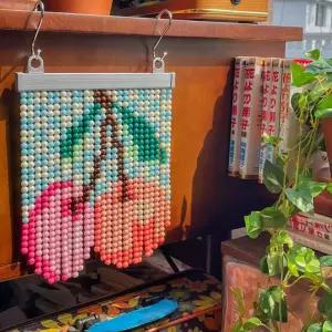 비즈발 미니 만들기 키트 DIY 도안 커튼 문발 구슬발 재료