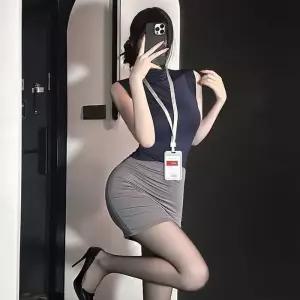 박스 오리지널 여비서 이 오피스룩 프레 간호사 여자