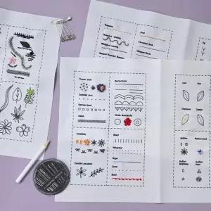 프랑스자수 스티치 북 B 이 키트 만들기세트 diy 취미