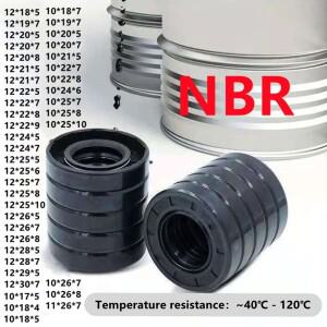 NBR 샤프트 오일 도장  TC-12 x 20  32/35x4  5/5 니트릴 커버 더블 립  가터 포함  5mm  10mm