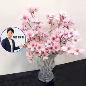 지금 필요한 1송이 인테리어 인조 여자 조화 생화같은 벚꽃