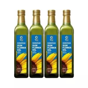 백설 유러피안 해바라기유 500ml x4개