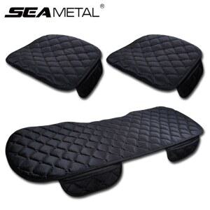 인조가죽 SEAMETAL 플러시 카시트 커버 슬립 소프트 시트 쿠션 자동 의자 보호대 패드 세단 Suv 픽업 트럭 범용