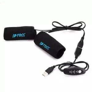 U13C USB 가열 된 핸들 바 장갑 핸드 워머 오토바이 방수 조절 가능한 온도 제어 빠른 방지 슬립