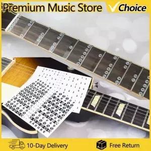 GUITTO GFM01 기타 스케일 노트 프렛보드 스티커 부품 및 액세서리 데칼 초보자 학습 라벨