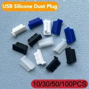 USB 먼지 플러그 충전기 포트 커버 캡 여성 잭 인터페이스 범용 실리콘 방진 보호기 태블릿 PC 노트북