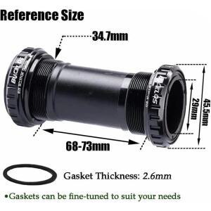 도로 자전거 바텀 브래킷 BSA 68/73mm BB  DUB 29mm 크랭크 셋 CNC 프로세스 스핀들 스레드 사이클 부품