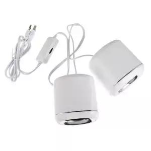 1쌍 USB 데스크탑 스피커 미니 유선 제어 3.5 잭 스테레오 듀얼 컴퓨터 노트북 휴대폰 PC용
