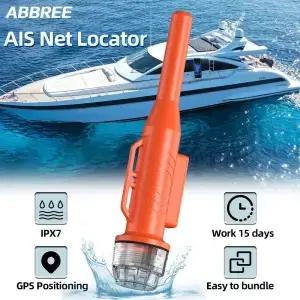 ABBREE AR109M 해양 보트 사용 어망 위치 계량기 안테나 포함 AIS 전송 IPX7 GPS 분실 방지 트래커