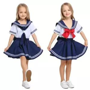 선원 해군 의상 소년 일본 교복 카니발 멋진 드레스 정장 코스프레 공연 스커트
