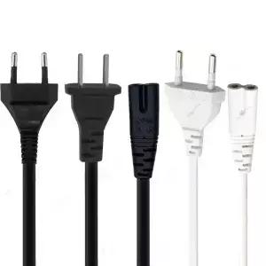 미국 EU POWER LOGIC 케이블 코드 IEC C7 Dell 노트북 충전기 용 2 핀 AC 연장 Canon Epson호환 프린터