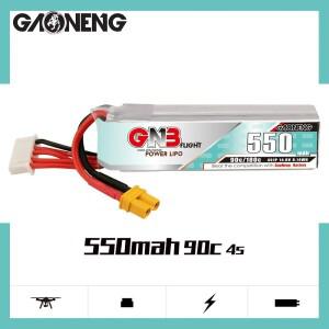 Quadcopter 헬리콥터 FPV 드론 부품 용 GNB 4S 550mAh 90C LiPo 배터리 14.8V 22.2V 충전식