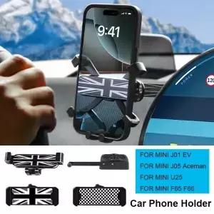 미니 쿠퍼 S E SE Countryman U25 J01 EV J05 Aceman F65 F66 GPS 전화 홀더 자동차 스타일링 인테리어