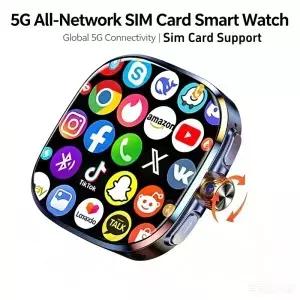 32GB+1024GB 5G LTE 스마트워치 안드로이드 10.0 2.4인치 AMOLED 디스플레이 800만 화소 풀아웃 카메라 SIM
