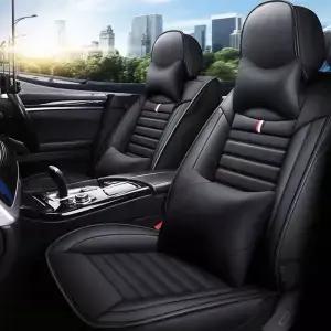 PU 가죽 범용 카시트 커버 Bmw 3 시리즈 E46 E90 E93 F30 F31 F34 F35 G20 G21 G28 인테리어 액세서리 1