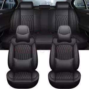 PU 가죽 범용 카시트 커버 Bmw 3 시리즈 E46 E90 E93 F30 F31 F34 F35 G20 G21 G28 액세서리 내부 세부