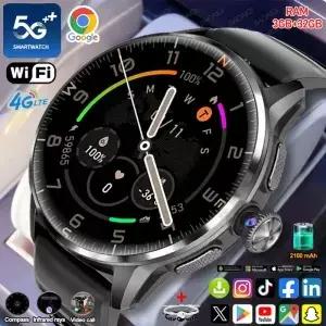 5G/4G 풀 네트워크 스마트워치 1.60인치 AMOLED 스크린 영상 통화 3GB+32GB 램 구글 플레이 WIFI GPS