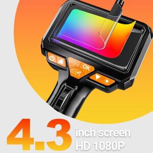 조명이 있는 양방향 관절형 내시경 카메라 8.5mm 및 엔진 HVAC용 스네이크 장착된 검사
