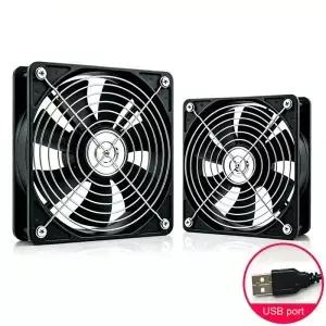 USB MELCO 라우터 셋톱박스 TV 캣 쿨링 12cm 무소음 배기 냉각 5V 컴퓨터 케이스 다용도