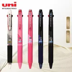 1pcs 일본 Uni 다기능 SXE3400 3 색 펜 Jetstream 0.38/0.5 학생 마킹 전용