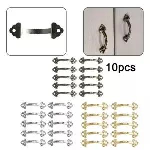 10PCS 보석 나무 선물 상자 미니어처 손잡이는 골동품 서랍을 당깁니다 작은 포장 액세서리