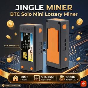 징글 마이닝 BTC 솔로 미니 로터리 300KH/s Wi-Fi SHA-256d 홈 비트코인 암호화 3.3V 1W