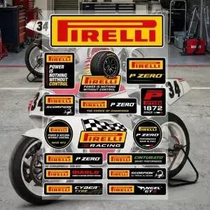 PIRELLI 자동차 오토바이 자전거 스케이트보드 노트북 물병 휴대폰용 방수 비닐 스티커