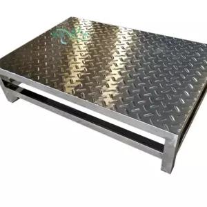 스테인레스 발판 계단 화물차 스텐 60x30x5cm 스틸 작업판 작업용 논슬립 60x30