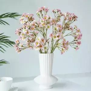 오동나무 꽃 실크 인공 핑크 가짜 방 웨딩 홈 테이블 장식 파티 DIY 부케 선물 45cm 1 개