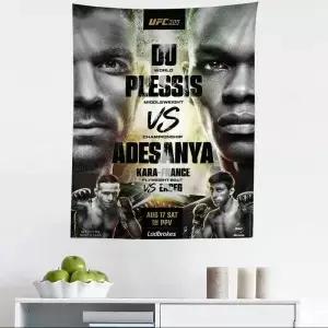 UUltimate Fighting Championship UFC 차트 태피스트리 거실용 홈 장식 예술