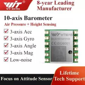 WitMotion 칼만 필터링이 있는 WT901B AHRS MPU9250 10 축 기압계 기울기 센서 가속도계 자이로스코프 각도