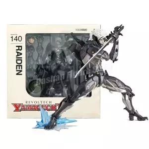 Kaiyodo Revoltech 메탈 기어 라이징 복수 액션 피규어 라이덴 PVC 이동식 컬렉션 솔리드 스네이크 잭 모델