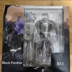 Revoltech 야마구치 블랙 팬더 피규어 브루스 웨인 아캄함 나이트 와칸다 킹 오브 액션 모델 배트맨 장난감