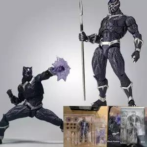 블랙 팬더 Revoltech 야마구치 피규어 왕 Wakanda 액션 장난감 모델 컬렉션 인형 생일 선물