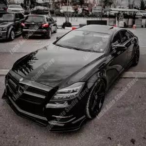메르세데스 벤츠 CLS 클래스 W218 C218 X218 AMG라인 20112018용 프론트 범퍼 스플리터 립 스포일러 가드
