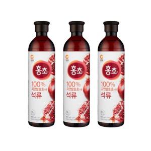 청정원 홍초 석류 900ml 3개