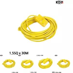 전선릴 KDY 산업용 전기연장선 2구 1.5SQ 30M/전선 릴선 캠핑 작업선 케이블 전기줄 리드선 연결선 코드