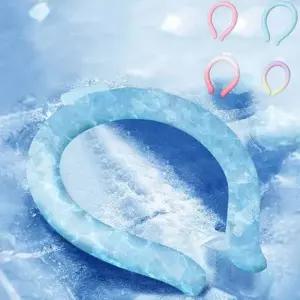 아이스 스카프 휴대용 스포츠 넥밴드 여름 쿨 목걸이 냉감 여행 야외용 활동용 활동 반복