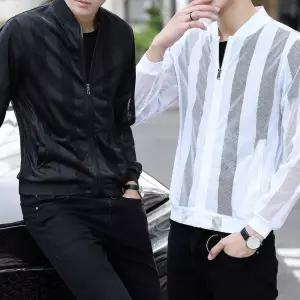 남성 여름 메쉬 바람막이 점퍼 냉감 자켓 자외선차단 UV차단 통풍 집업 스킨코트