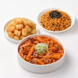 [삼첩분식] 마라로제떡볶이 + (시그니처) 감자폭탄 + 대패볶음밥