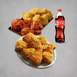 [BBQ] 황올반+BBQ양념반+크리스피반+콜라1.25L