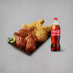 [BBQ] 황올반+BBQ양념반(닭다리)+콜라1.25L