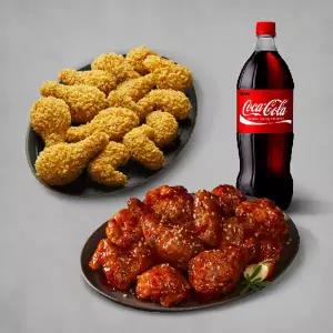 [BBQ] 황금올리브치킨(콤보)+BBQ 양념치킨+콜라1.25L