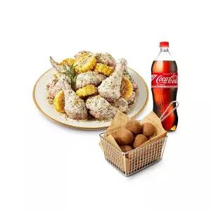 [푸라닭] 콘소메이징+블랙치즈볼(5구)+콜라 1.25L