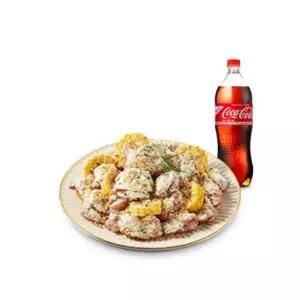 [푸라닭] 순(다리)살 콘소메이징+콜라 1.25L